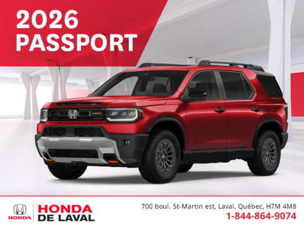 Get the 2026 Honda Passport! 