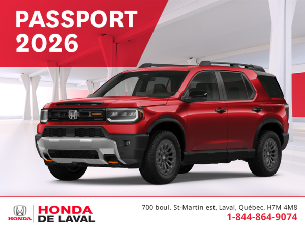 Obtenez le Honda Passport 2026 !