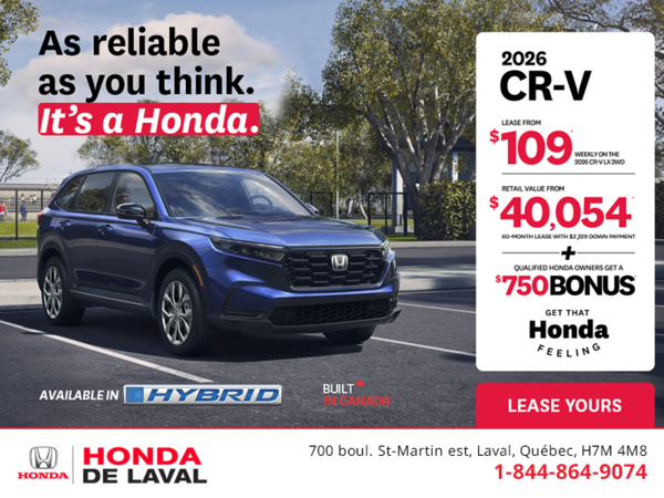 Get the 2026 Honda CR-V! 