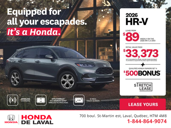 Get the 2026 Honda HR-V! 