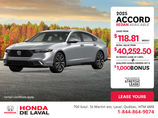 Get the 2025 Honda Accord!