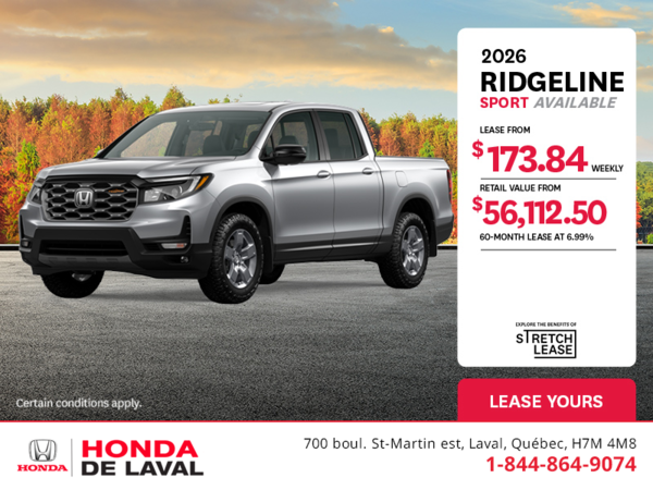 Get the 2025 Honda Ridgeline! 