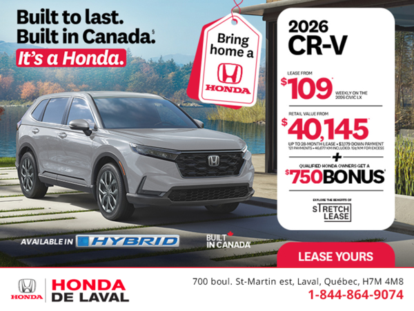 Get the 2026 Honda CR-V! 