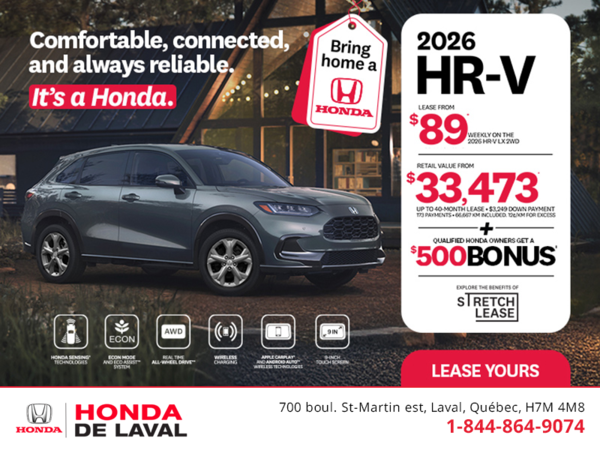 Get the 2026 Honda HR-V! 