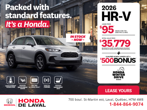 Get the 2026 Honda HR-V! 
