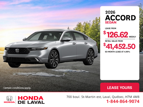 Get the 2026 Honda Accord!