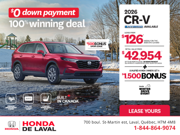 Get the 2026 Honda CR-V! 