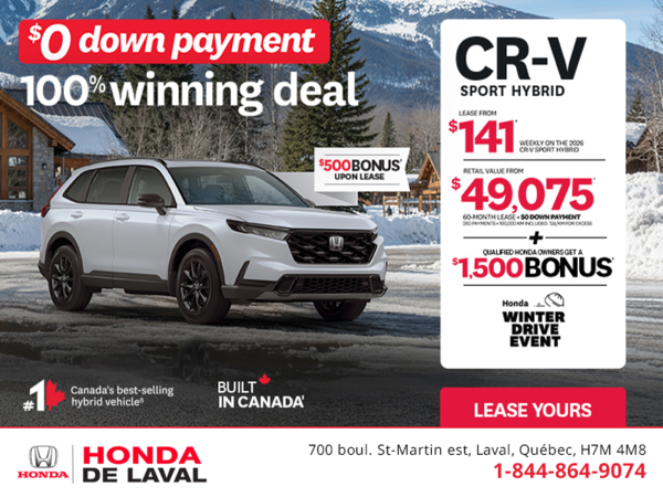 Get the 2026 Honda CR-V Hybrid!