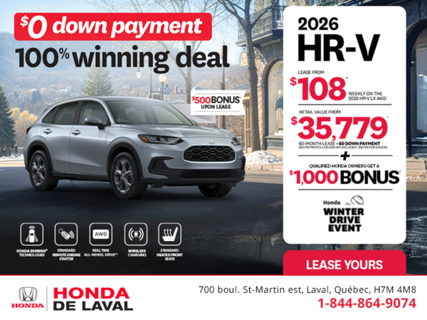 Get the 2026 Honda HR-V! 