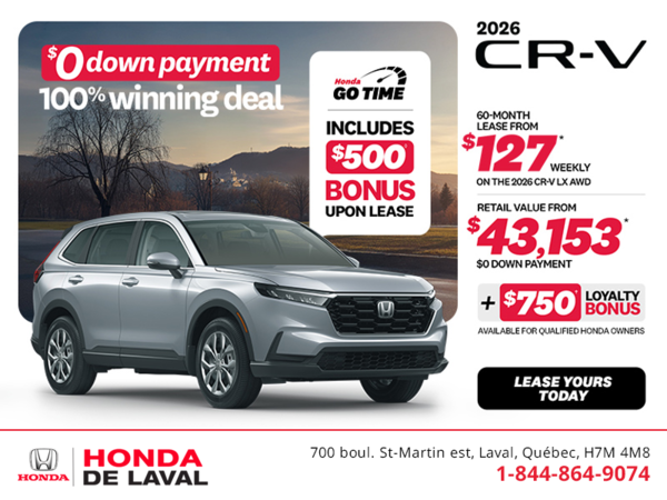 Get the 2026 Honda CR-V! 