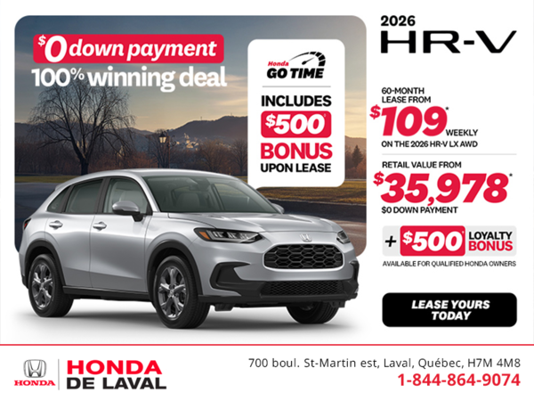 Get the 2026 Honda HR-V! 