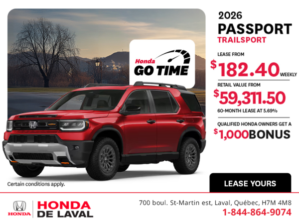 Get the 2026 Honda Passport! 