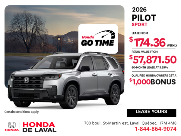 Get the 2026 Honda Pilot! 
