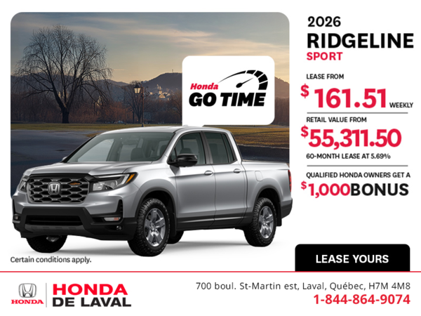 Get the 2026 Honda Ridgeline! 