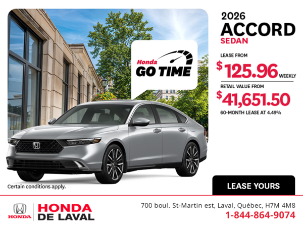 Get the 2026 Honda Accord!