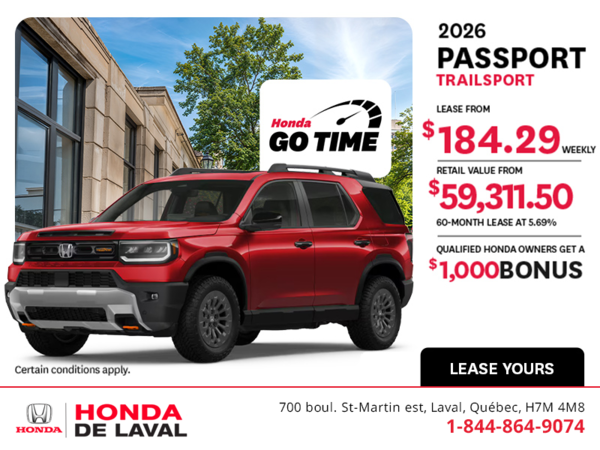 Get the 2026 Honda Passport! 