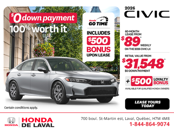 Get the 2026 Honda Civic! 