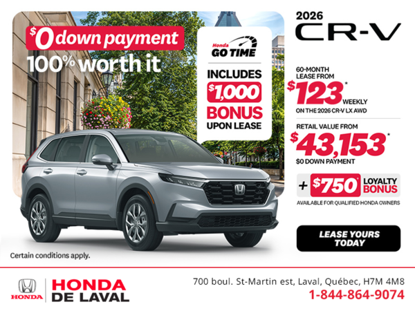 Get the 2026 Honda CR-V! 