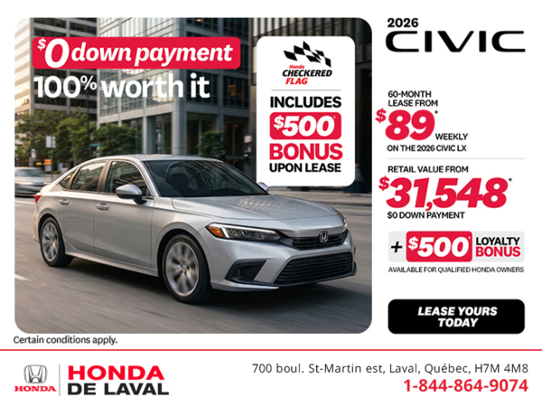 Get the 2026 Honda Civic! 