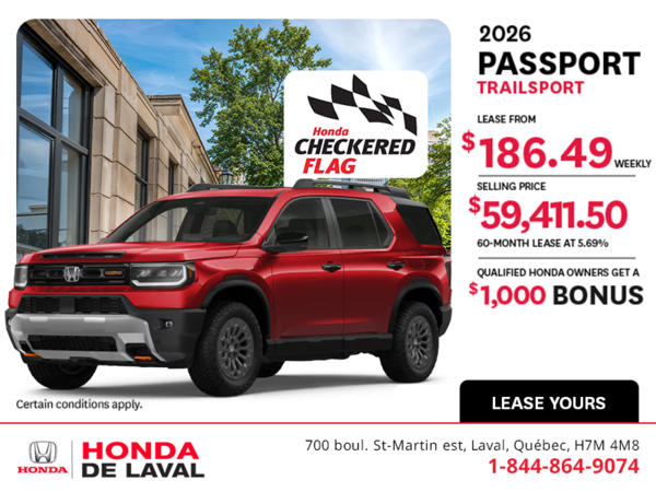 Get the 2026 Honda Passport! 