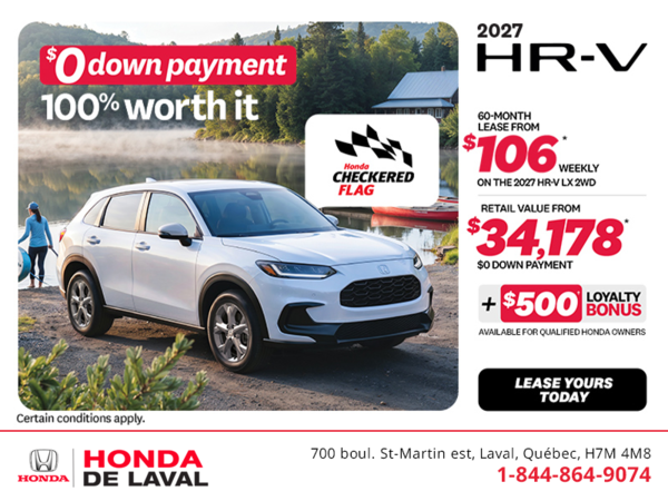 Get the 2027 Honda HR-V! 