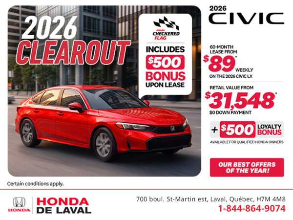 Get the 2026 Honda Civic! 
