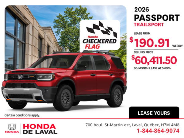 Get the 2026 Honda Passport! 