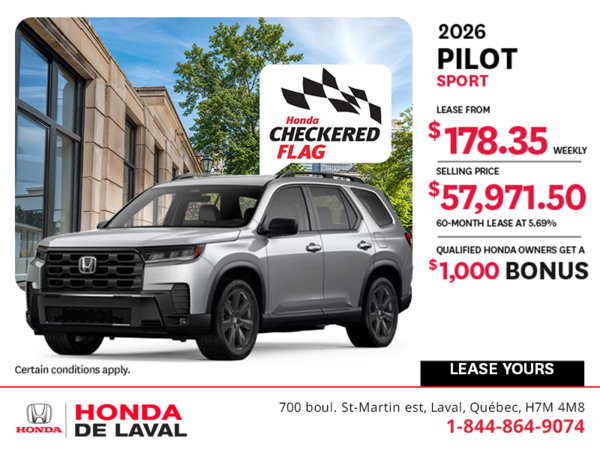 Get the 2026 Honda Pilot! 
