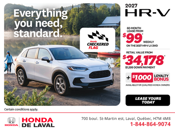 Get the 2027 Honda HR-V! 