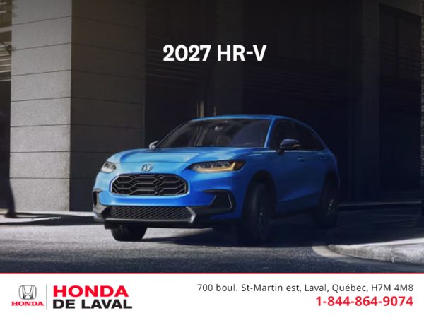 Get the 2027 Honda HR-V! 