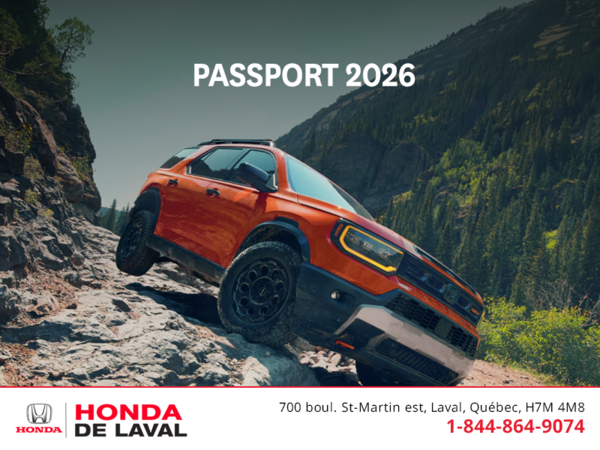 Obtenez la Honda Passport 2026 !