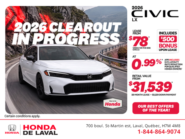 Get the 2026 Honda Civic! 