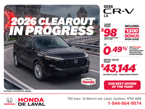 Get the 2026 Honda CR-V! 
