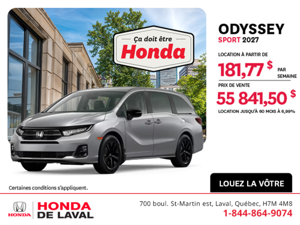 Honda Odyssey 2027