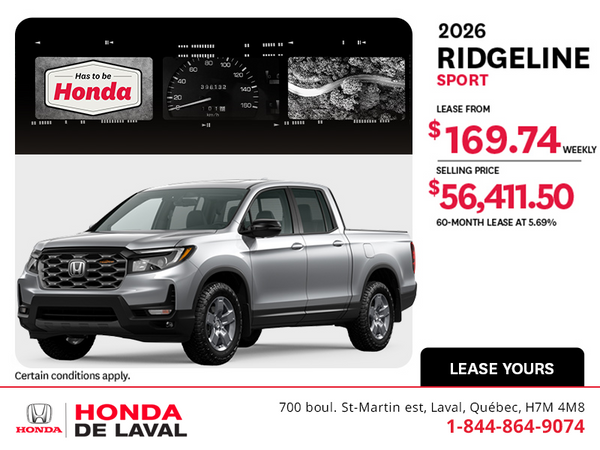 2026 Honda Ridgeline