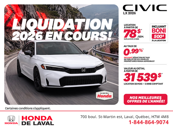 Honda Civic Sedan 2026