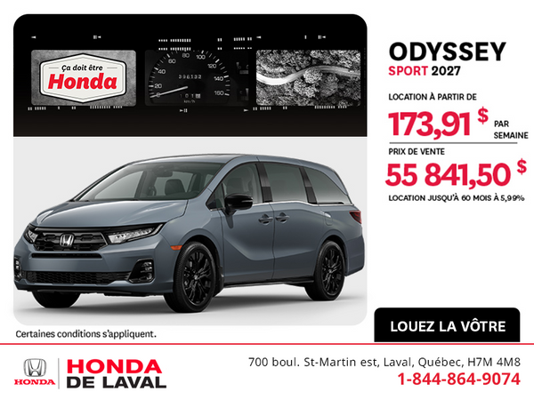 Honda Odyssey 2027