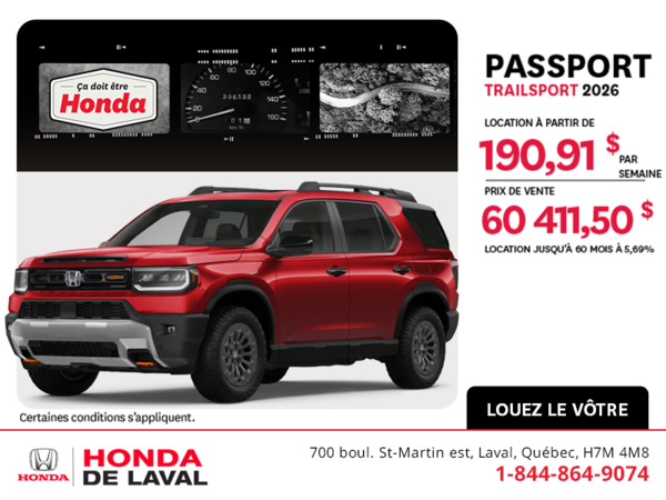 Honda Passport 2026