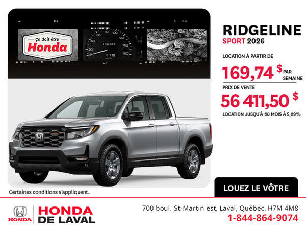 Honda Ridgeline 2026