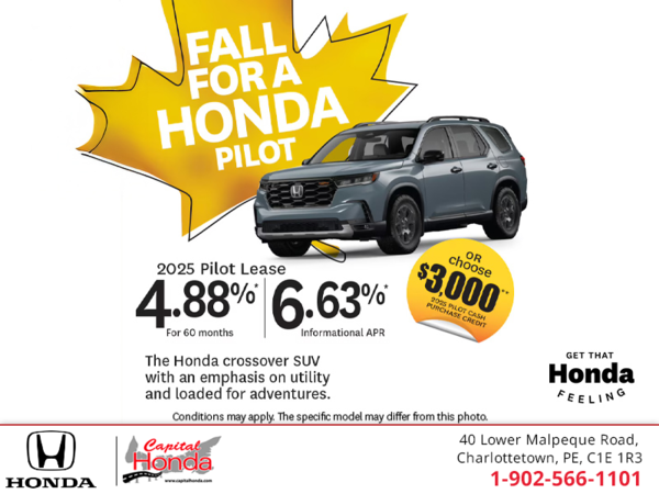 Get the 2025 Honda Pilot!