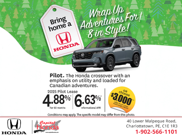 Get the 2025 Honda Pilot! 