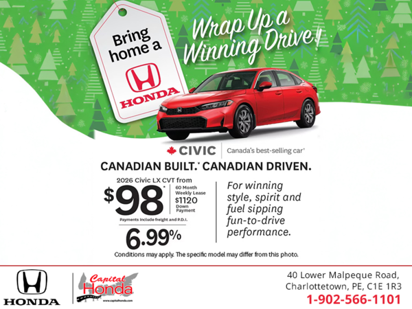 Get the 2026 Honda Civic!