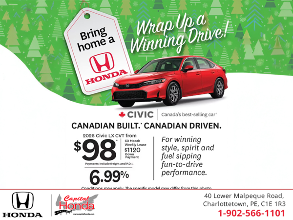 Get the 2026 Honda Civic!