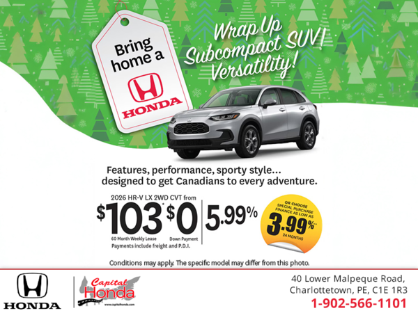 Get the 2026 Honda HR-V!