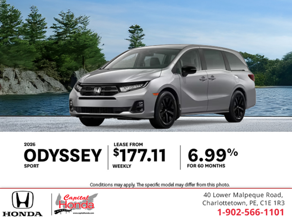 Get the 2026 Honda Odyssey! 