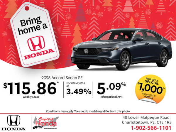 Get the 2025 Honda Accord! 