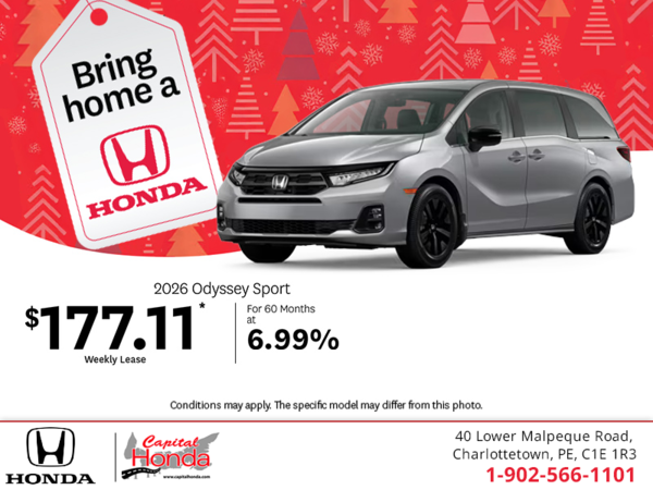 Get the 2026 Honda Odyssey! 