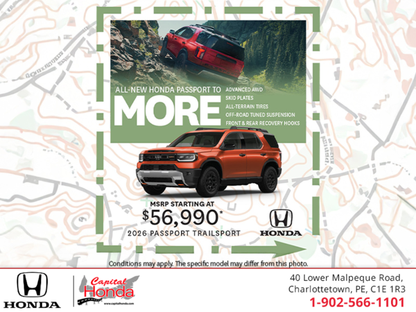 Get the 2026 Honda Passport!