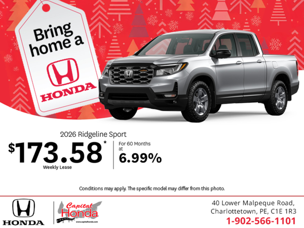 Get the 2026 Honda Ridgeline! 