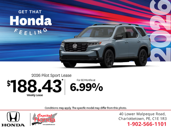 Get the 2026 Honda Pilot! 